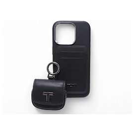 NEW TUMI MAGSAFE PHONE CASE FOR IPHONE PRO 16 + BELDEN EARPHONE CASE Black