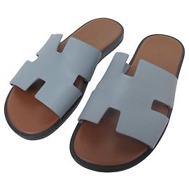 Hermès HERMES IZMIR SANDALS H221824ZH 41 EPSOM LEATHER BLUE + BOX Blue