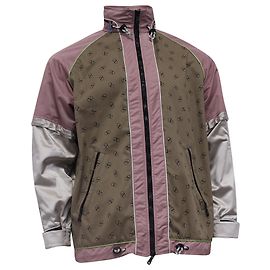 Chaqueta cortavientos con cremallera Vlogo en algodón multicolor de Valentino Garavani Multicolor