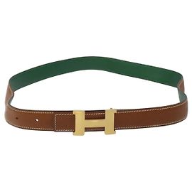 Hermès Hermes Constance Belt Leather Medium Brown