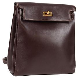 Hermès Mochila Hermes Kelly Ado Gulliver 20 Marrom