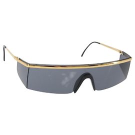 Gafas de sol VERSACE de plástico negras Auth bs29182 Negro