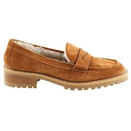 Jimmy Choo Camel suede loafers Camel