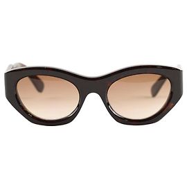 Chloé Brown Plastic Sunglasses Brown