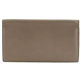 Valextra Gray leather card holder Grey