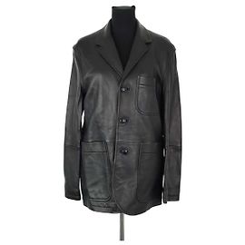 Veste en cuir noire Ami Noir