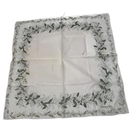Cachecol vintage Dior branco e verde Branco