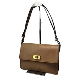 Borsa in pelle 2Way Vintage Marni Camel Cammello