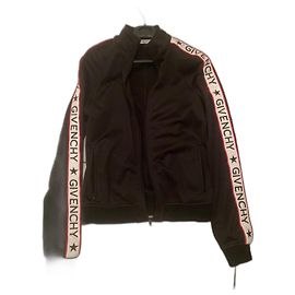 Giacca con Zip Stampata Givenchy Nero