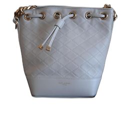 Borsa a secchiello Emmanuel Matelassé di Saint Laurent Bianco Crudo