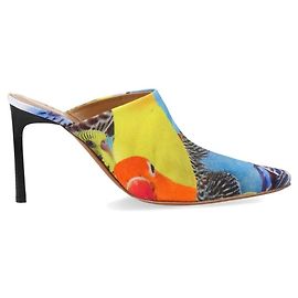LOEWE Canvas & Leather Mules in Multicolor Multiple colors