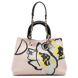 Diorissimo Bolsa de Lona Floral Rosa Edição Limitada Média Rosa