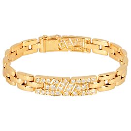 Pulseira Charm Maillon Panthère da Cartier Dourado
