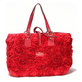 Valentino Garavani Valentino Silk Rosier Tragetasche
Canvas Tragetasche Rot