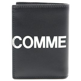 Comme des Garcons Leather Bifold Wallet Black