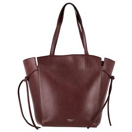 Bolso Tote Coverlly de cuero burdeos de Mulberry Roja Burdeos