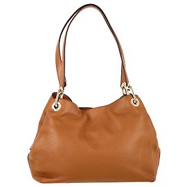 Bolsa de Ombro Grande Raven da Michael Kors em Couro Marrom Marrom Vermelho