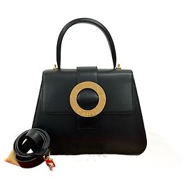 Céline Celine Calf Leather 2way Bag Black