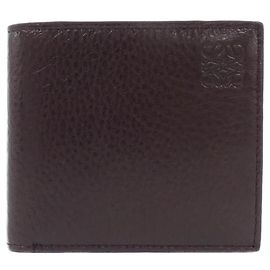 Loewe 2 Fold Wallet Deerskin Wallet Brown