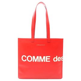 Comme Des Garcons Rote Leder-Tote von Comme des Garçons Rot