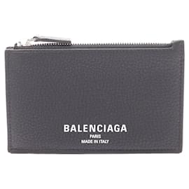 Balenciaga-Carteira de couro Balenciaga preta-Preto