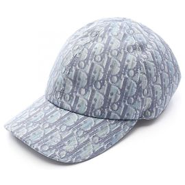 Christian Dior Dior Trotter Canvas Cap Blue