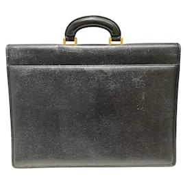 Versace-Pasta de couro Versace-Preto