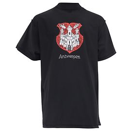 T-shirt Balenciaga Antwerpen Inside-Out in cotone nero Nero