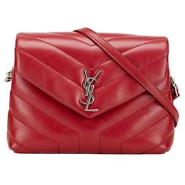Yves Saint Laurent Sac à bandoulière en cuir Loulou Toy de Saint Laurent Marron