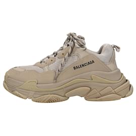 Balenciaga-Tênis Triple S Balenciaga em poliéster bege-Bege