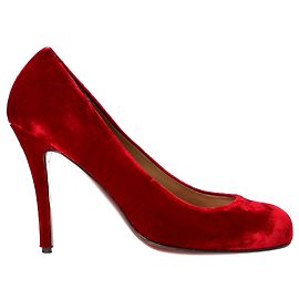 Lanvin-Pumps aus rotem Samt Rot