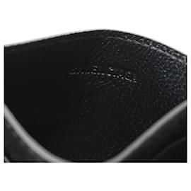 Balenciaga-Porta-cartões de couro Balenciaga preto-Preto