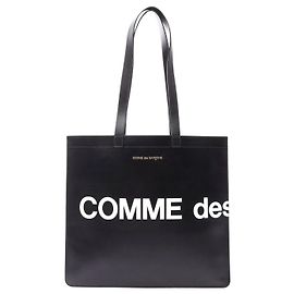Comme des Garcons Leather Tote Bag Black