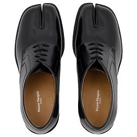 Maison Martin Margiela Derby stringate in pelle nera Nero