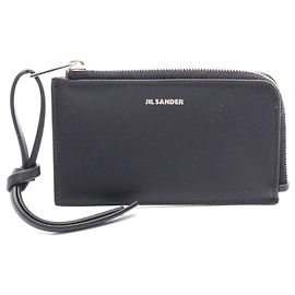 Jil Sander Leather Card Case Black Black