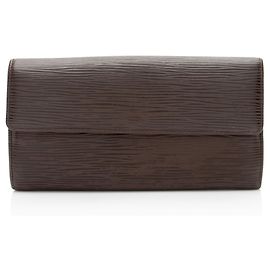 Cartera Sarah de cuero Epi vintage Louis Vuitton - VENTA FINAL Castaño