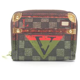Louis Vuitton-Louis Vuitton Zippy Coin Purse Damier Trunk Time Coin Case-Brown,Other