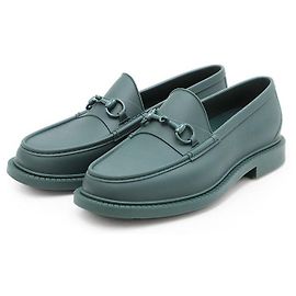 Gucci Interlocking GG Pferdebit Vollgummi Slipper Grün