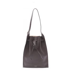 Autre Marque Leder Tote Bag FURROW von J&M Davidson Braun