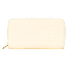 Louis Vuitton-Louis Vuitton Nanogram Leather Long Wallet-Yellow