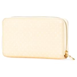 Louis Vuitton-Louis Vuitton Nanogram Leather Long Wallet-Yellow