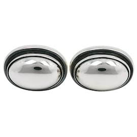 Autre Marque Georg Jensen Oval Silver 925 Cufflinks Silvery