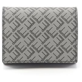 Alfred Dunhill Dunhill Signature PVC Coated Canvas Coin Case Grey