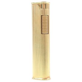 Alfred Dunhill Dunhill Slim All-over Pattern Oval Roller Lighter Golden