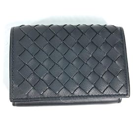 Bottega Veneta Intrecciato Compact Wallet Black