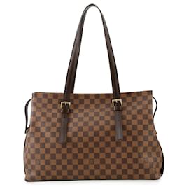 Louis Vuitton-Louis Vuitton Damier Ebene Chelsea Shoulder Bag-Brown