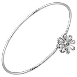 Tiffany & Co. Daisy Bangle Bracelet Silver 925 Silvery