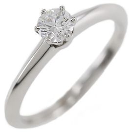 Tiffany & Co. Tiffany Setting Solitärring aus Platin mit RBC-Diamant Silber
