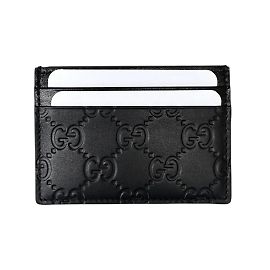 Nuevo monedero de tarjetas Gucci Negro