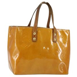 LOUIS VUITTON Sac à main Monogram Vernis Reade PM Beige M91334 LV Auth SW1514 Beige